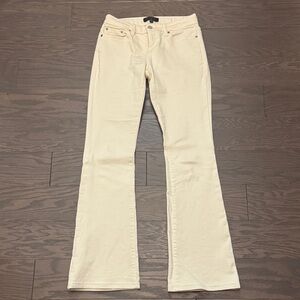 Banana Republic Flare Jeans in Cream